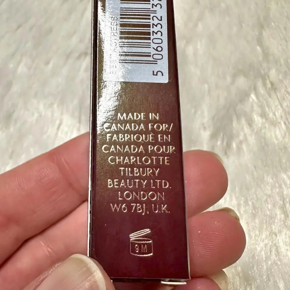 NIB Charlotte Tilbury Hollywood Lip Liquid Matte Lipstick Best Actress Full Size